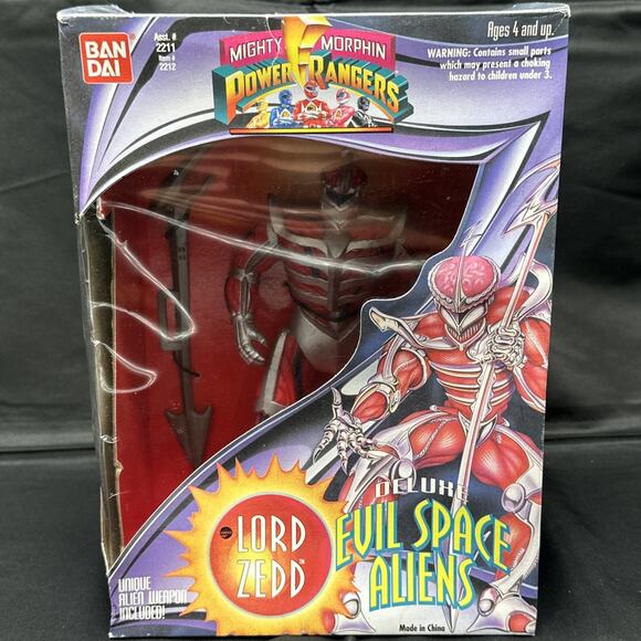 Vintage Mighty Morphin Power Rangers Lord Zedd Deluxe Evil Space Aliens MMPR - Picture 1 of 8